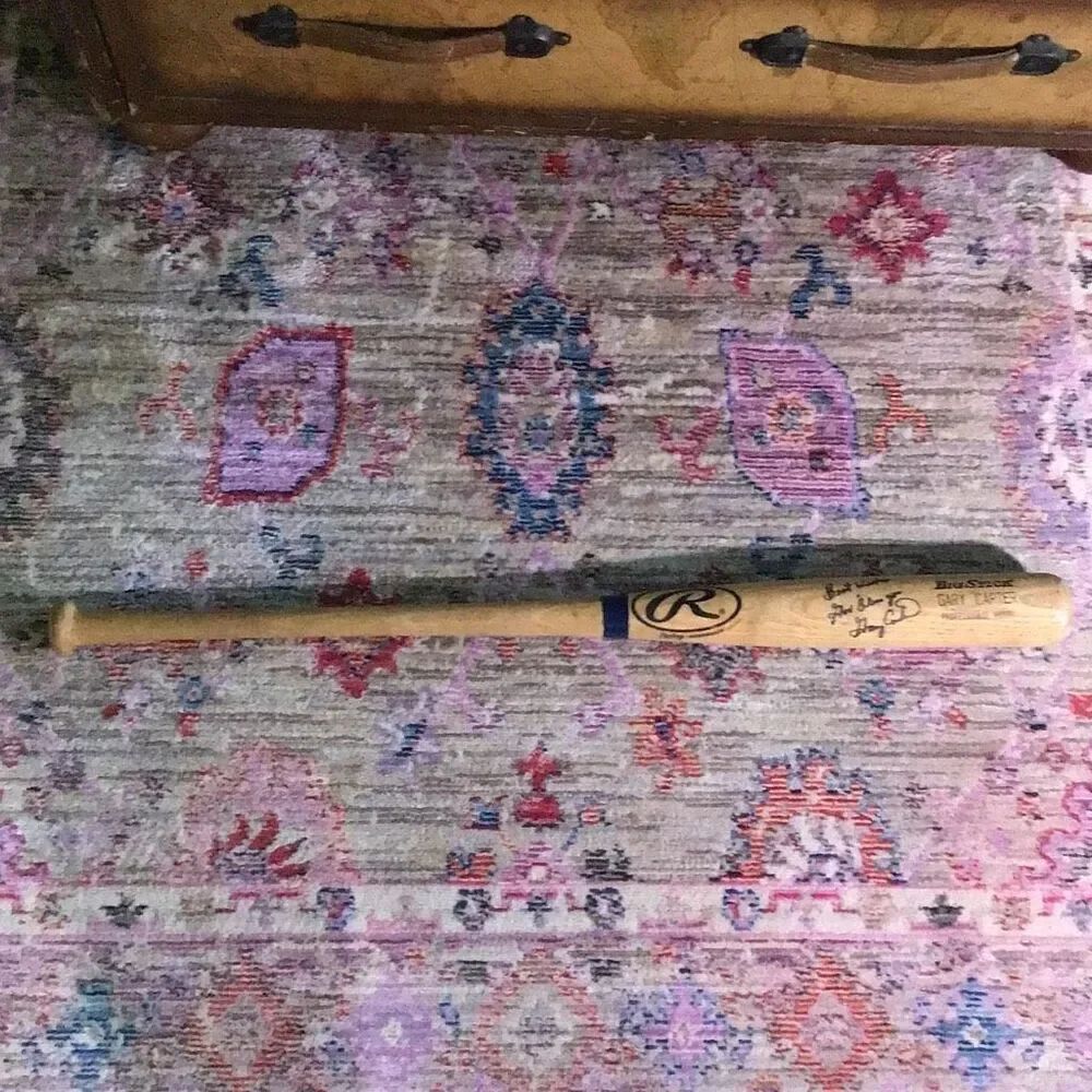 Rawlings, Adirondack big stick baseball bat, autograph God bless you by Gary Car